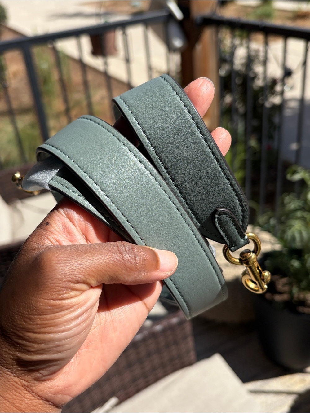 Coach Chain Tabby Shoulder Bag Color Sage - Picture 4 of 10